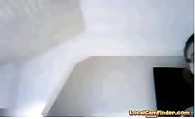 BBW francese mostra culo e tette in webcam